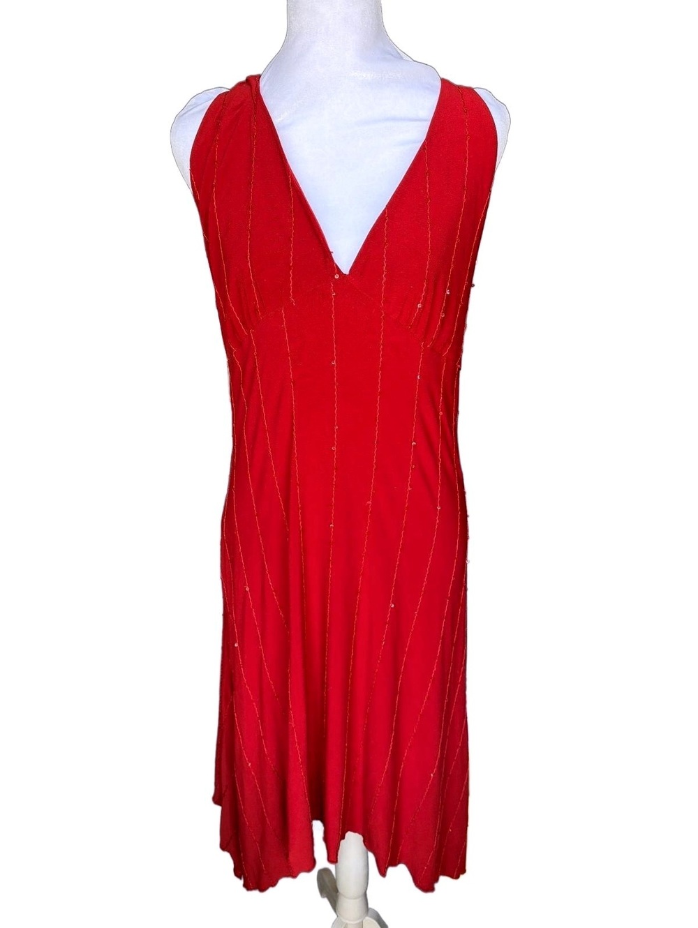 Vintage red sequin dress
